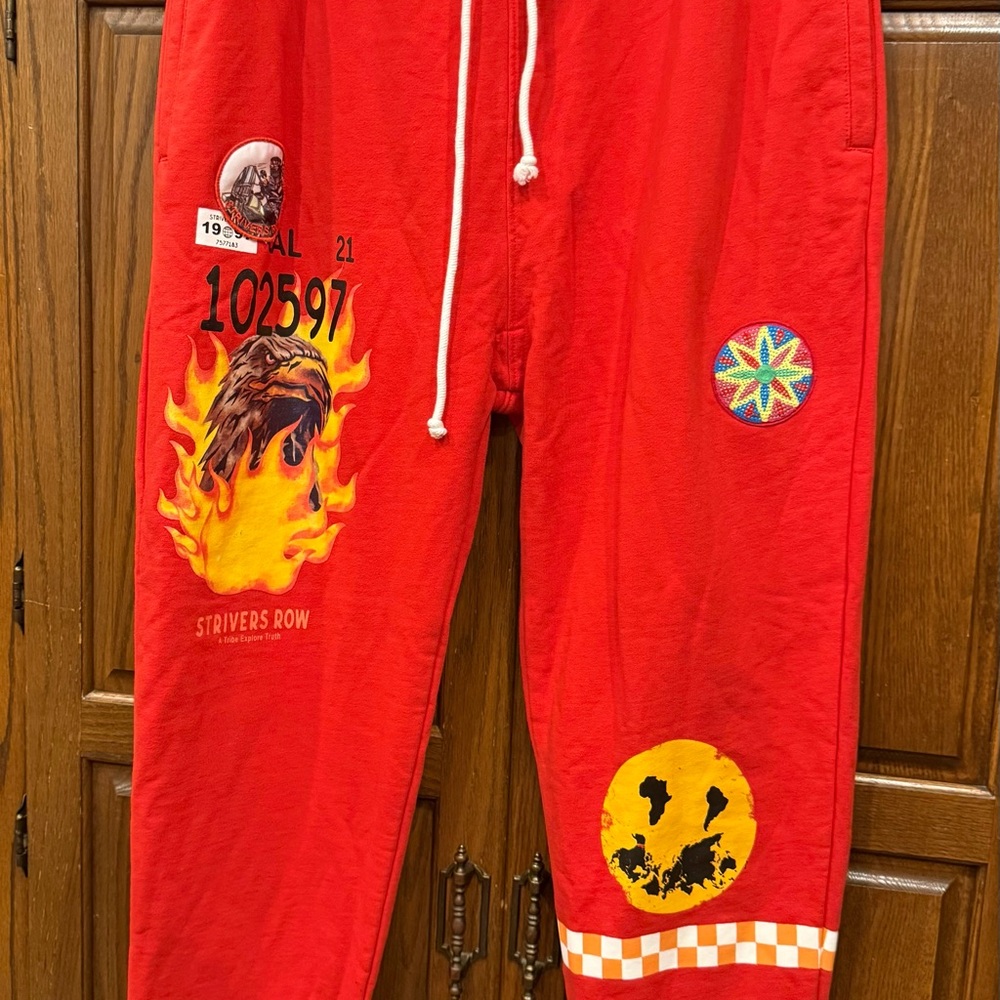 STRIVERS ROW Goldstar Sweatpants High Risk Red 2XL Joggers Casual Pants Jogging
